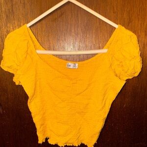 Hollister yellow top